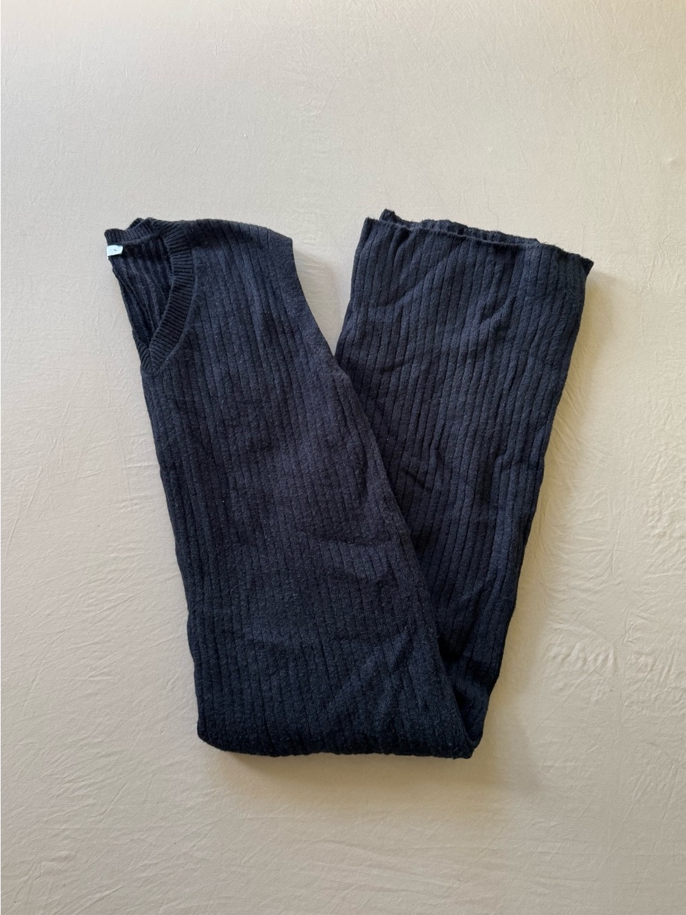 Blank Sleeveless Maxi Rib Knit Dress